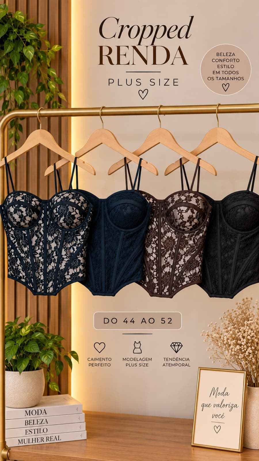 Corset renda alça - Detalhe